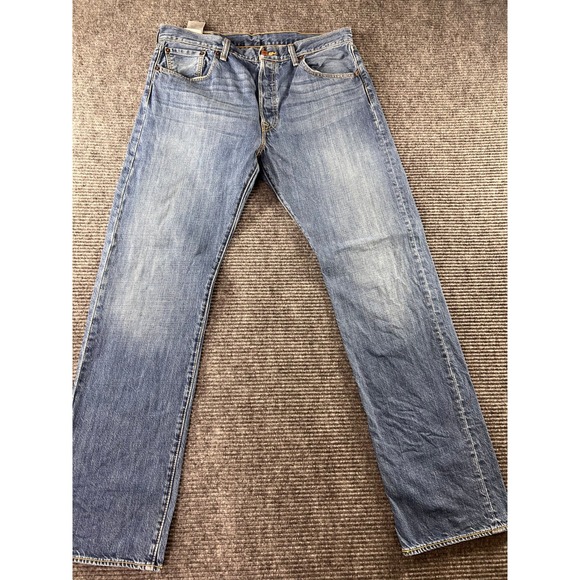 Other - Levi's 504 Straight Leg Jeans Mens 36x34 Blue Medium Wash Red Tab Denim